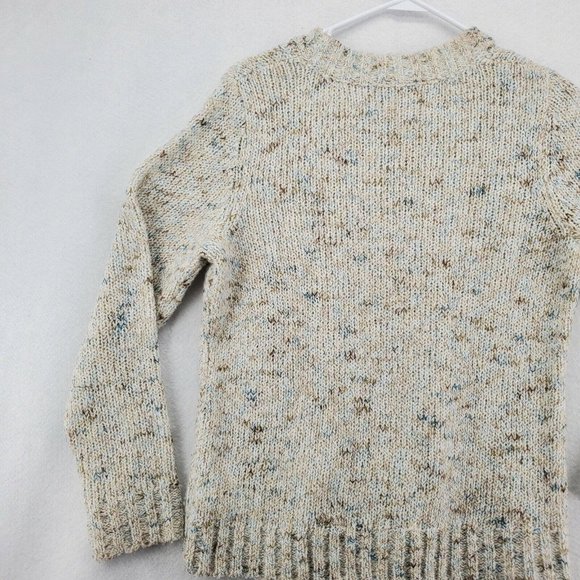 CROFT & BARROW Sweater Women's Long Sleeve Cable Knit Pullover Gray Size Medium - Picture 10 of 12